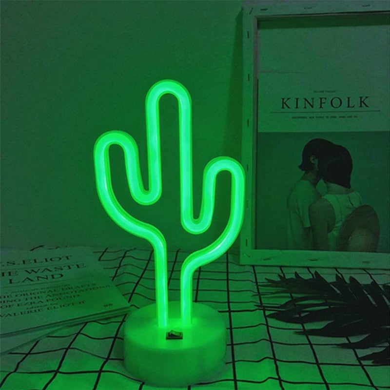 LH ENUOLI LED Lightning Shaped Neon Signs Lights Battery Operated/USB Powered Warm White Art LED Decorative Night Lights Table Decor for Living Room Office Christmas Birthday Wedding Party Decoration - Image 2